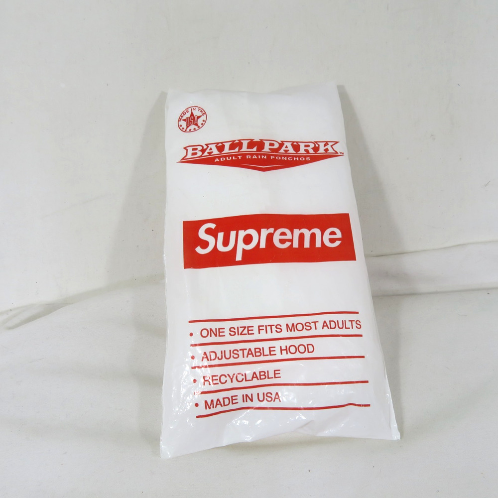 Supreme Adult Rain Poncho Never Been Used Ball Park Brand White OS One Size